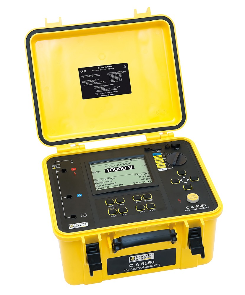 C.A 6550 25 T? insulation tester at 10 kV